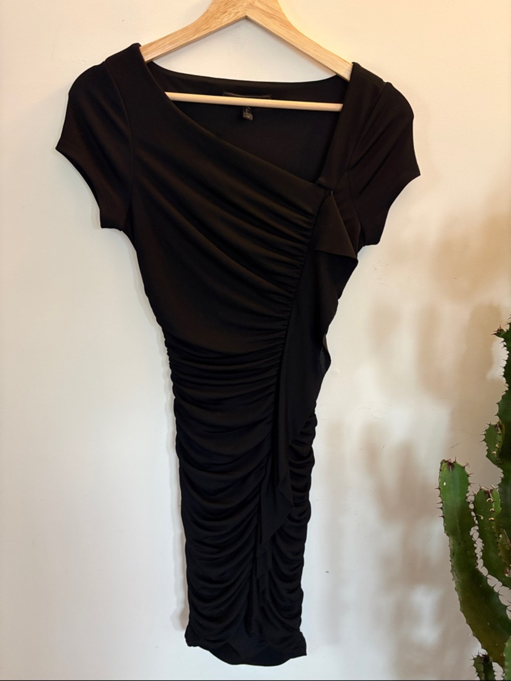 BCBG Black Ruched Women’s Mini Dress